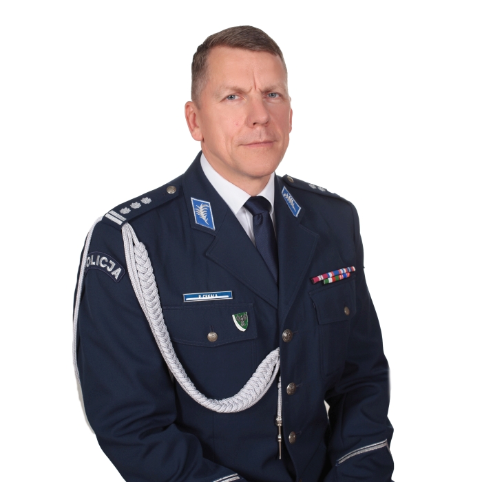 Komendant Szkoły Policji w Słupsku insp. Piotr Cekała