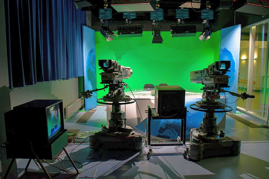 Studio telewizyjne - fotografia ilustracyjna.